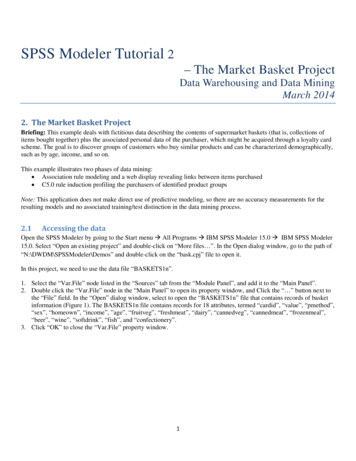 SPSS Modeler Tutorial 2 - The Market Basket Project - Smit Consult