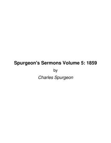 Spurgeon's Sermons Volume 5: 1859