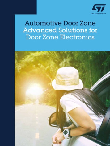 Automotive Door Zone Advanced Solutions For Door Zone Electronics