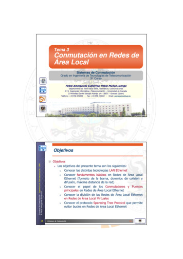 Tema 3 Conmutación En Redes De Área Local - Cartagena99