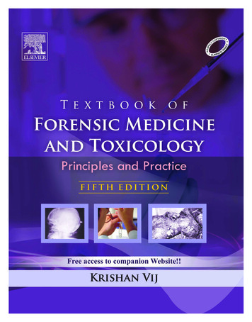 Textbook Of Forensic Medicine And Toxicology - Internet Archive