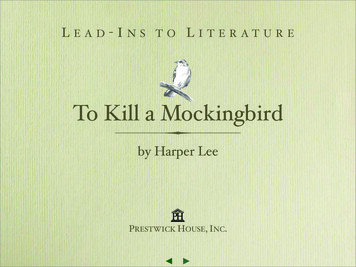 To Kill A Mockingbird - Tpet 