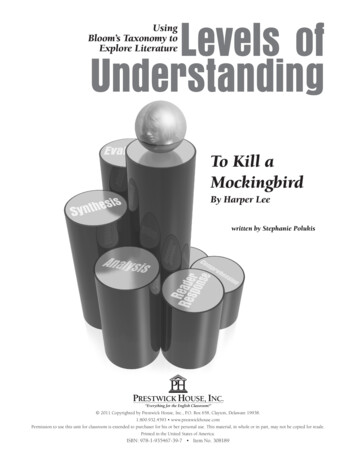 To Kill A Mockingbird - Levels Of Understanding Sample PDF