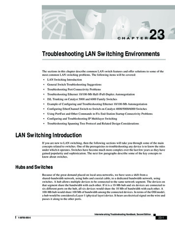 Troubleshooting LAN Switching Environments - Cisco