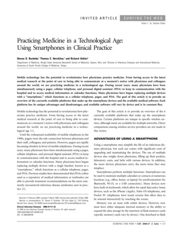 Practicing Medicine In A Technological Age: Using . - Epocrates