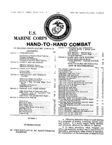 U.S. MARINE CORPS HAND-TO-HAND COMBAT - Internet Archive