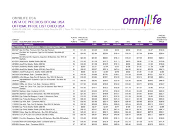Omnilife Usa Lista De Precios Oficial Usa Official Price List Creo Usa