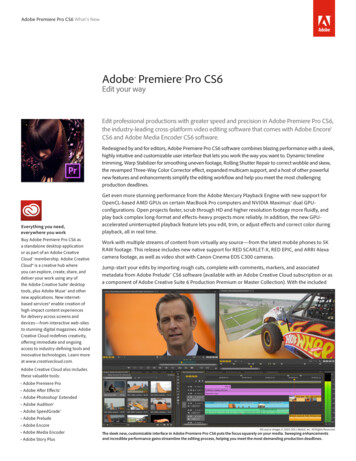 Adobe Premiere Pro CS6 What's New - Zones