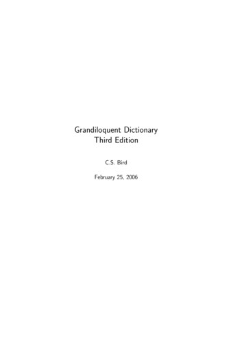 Grandiloquent Dictionary Third Edition - Islandnet 