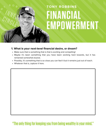 Tony Robbins Financial Empowerment