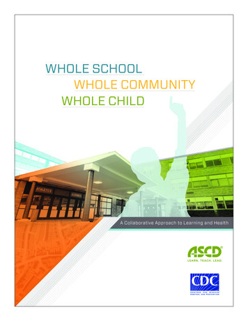 Whole School Whole Community Whole Child - Ascd