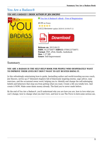 You Are A Badass EBook (1.27 MB) - Booksmatter
