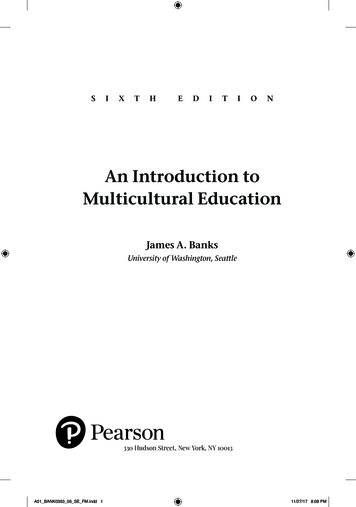 An Introduction To Multicultural Education - Pearson