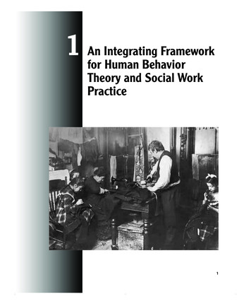 An Integrating Framework For Human Behavior Theory And Social . - Pearson
