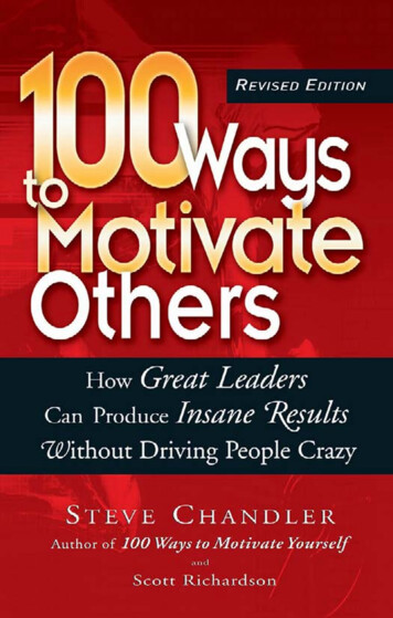 100 Ways To Motivate Others - NTSLibrary
