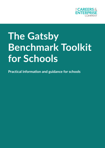The Gatsby Benchmark Toolkit For Schools - The Careers And Enterprise .