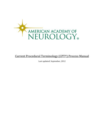 Last Updated: September, 2012 - American Academy Of Neurology