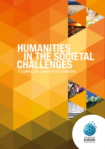 Humanities In The SoCietal Challenges - LMU
