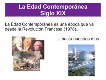La Edad Contemporánea Siglo XIX - Edu.xunta.gal