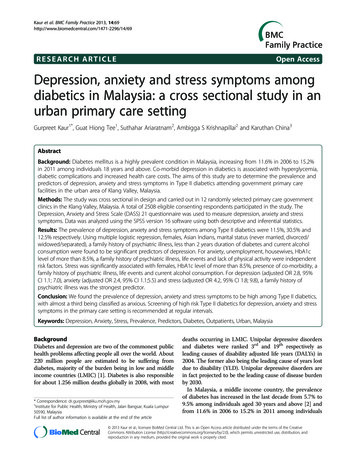 RESEARCH ARTICLE Open Access Depression, Anxiety And Stress Symptoms .