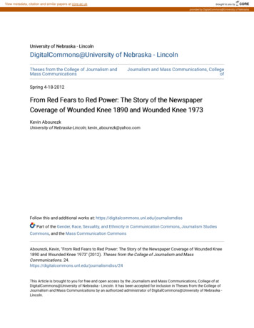 From Red Fears To Red Power: The Story Of The Newspaper Coverage Of .