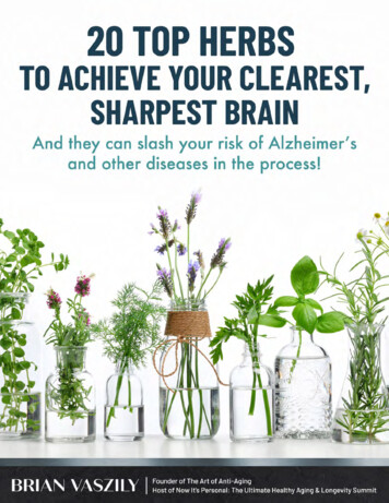 20 Top Herbs To Achieve Your - Theartofantiaging 