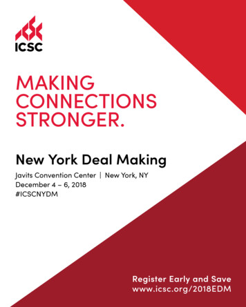 Making Connections Stronger. - Icsc
