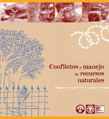 Conflictos Y Manejo De Recursos Naturales - Food And Agriculture .
