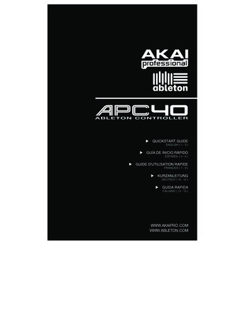 APC40 Quickstart Guide - RevC