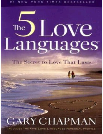 The 5 Love Languages: The Secret To Love That Lasts - Dasyhub