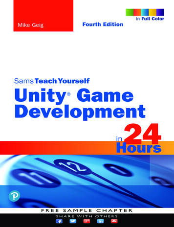 Sams Teach Yourself Unity Game Development In 24 Hours - Pearsoncmg 