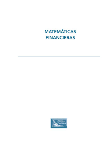 Matemáticas Financieras - Editorial Patria