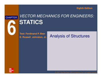 VECTOR MECHANICS FOR ENGINEERS: 6 STATICS - Semantic Scholar