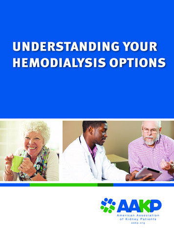 Hemodialysis Access Options - AAKP