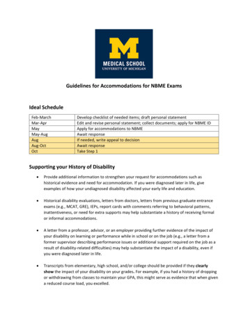 Accommodations For Step Exams - University Of Michigan