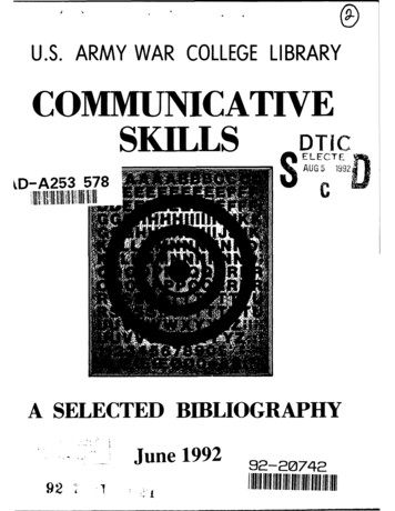 Communicative - Dtic