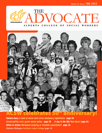 Volume 36, Issue 3, Fall 2011 AD THE VOCATE - In1touch
