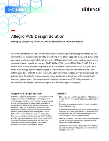 Allegro PCB Design Solution - E2e.ti 