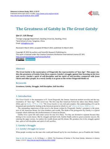 The Greatness Of Gatsby In The Great Gatsby