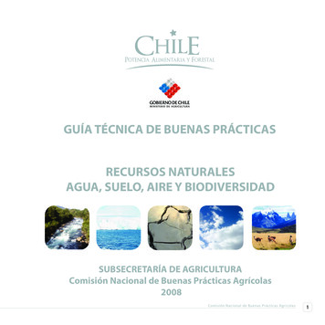 Guía Técnica De Buenas Prácticas Recursos Naturales Agua . - Conaf