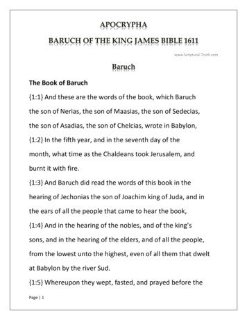Apocrypha Wisdom Of The King James Bible 1611