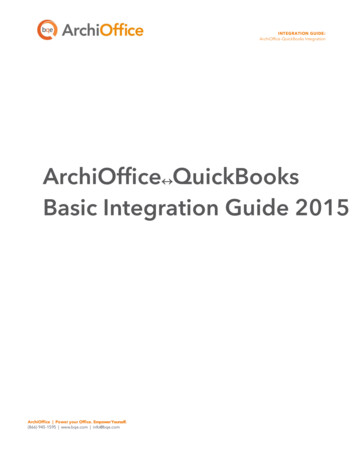 ArchiOffice-QuickBooks Basic Integration Guide 2015 - BQE Software