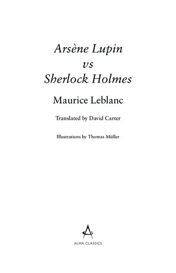 Arsène Lupin Vs Sherlock Holmes - Alma Books