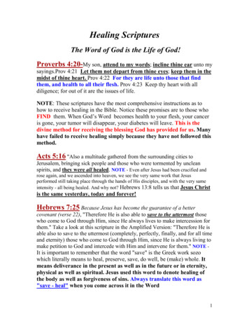 Many Healing Scriptures Feb. 2008 - Divine Revelations