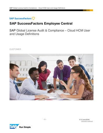 SAP SuccessFactors Employee Central - Linet-italia.it