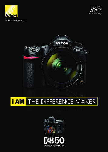I AM THE DIFFERENCE MAKER - Nikon Europe