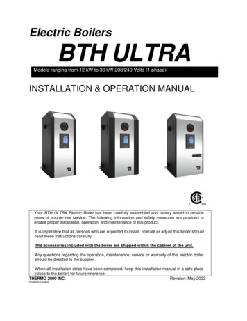 Electric Boilers BTH ULTRA