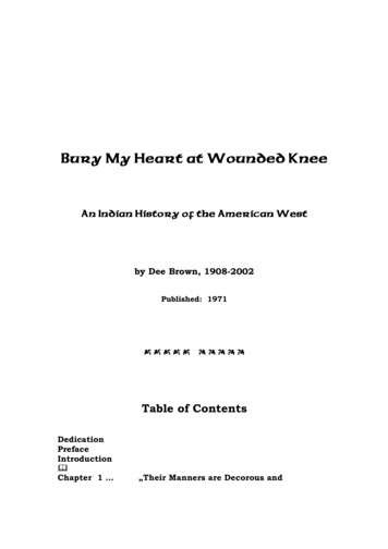 Bury My Heart At Wounded Knee - Readers Library