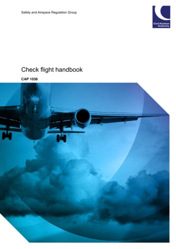 Check Flight Handbook - Civil Aviation Authority