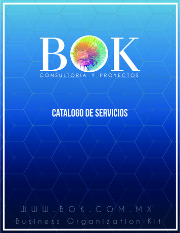 Catalogo De Servicios - Bok .mx